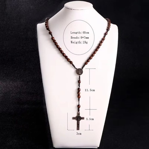 Wooden rosary cross - wooden,
