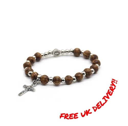 Handmade wooden rosary beads - wooden,