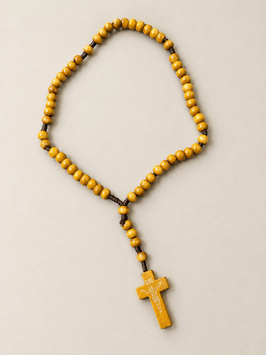 Wooden catholic rosary - catholic,