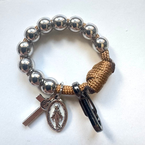 Hand crafted catholic rosary - hand,