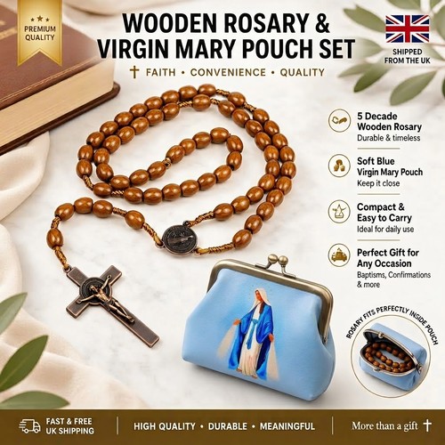 Wooden rosary beads - wooden,