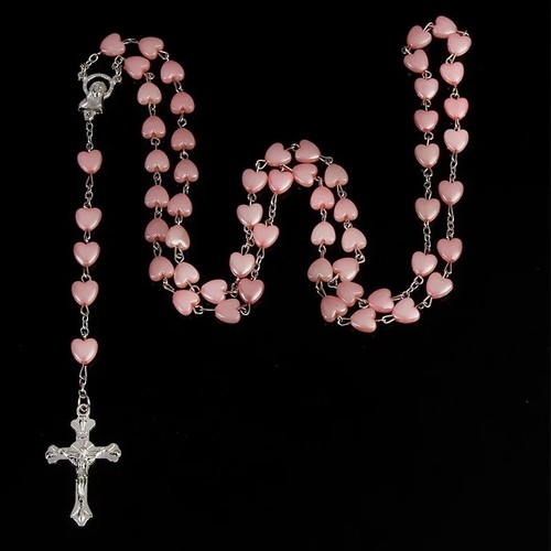 White porcelain rosary prayer - white,