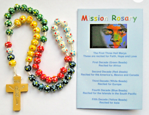 Missionary rosary colourful - missionary,