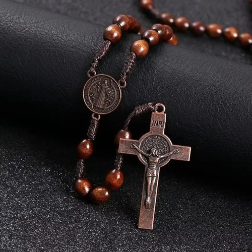 Wooden rosary cross - cross, handmade