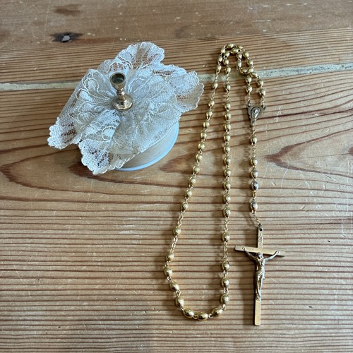 Vintage catholic silk covered - vintage,