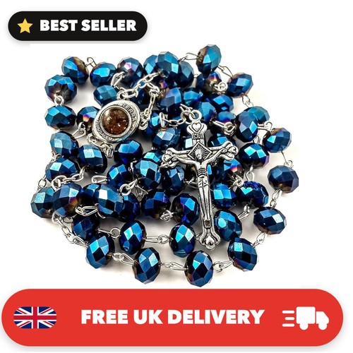Deep blue crystal - blue, beads