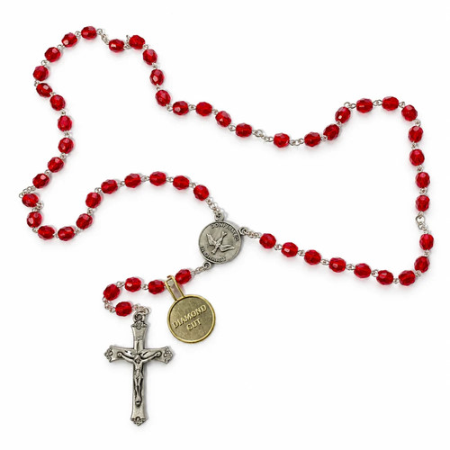 Confirmation rosary ruby - confirmation,