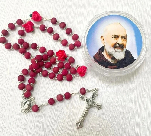 Saint pio padre - red, perfumed