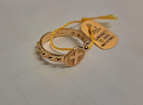 Rosary adjustable gold coated - rosary-,