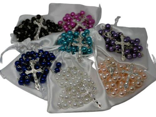 Rosary beads pearl - rosary,