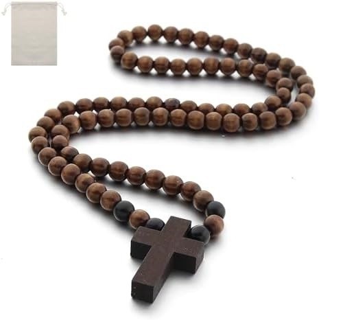 Wooden cross necklace for - cross,