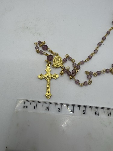 Purple faceted bead - bead, rosary