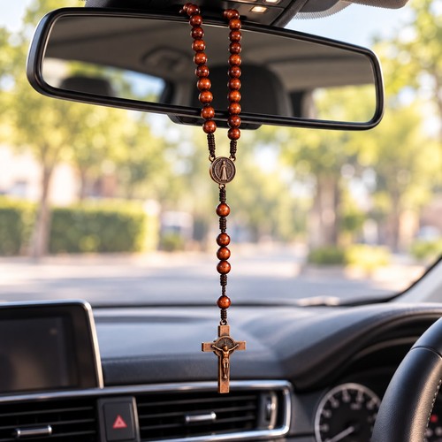 Catholic rosary necklace - catholic,