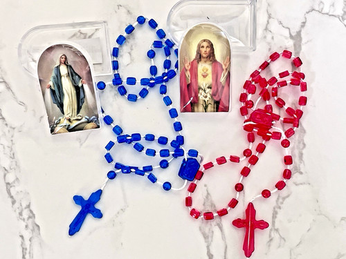 Plastic rosary beads - rosary,