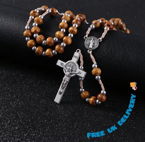 Wooden rosary beads necklaces - rosary,
